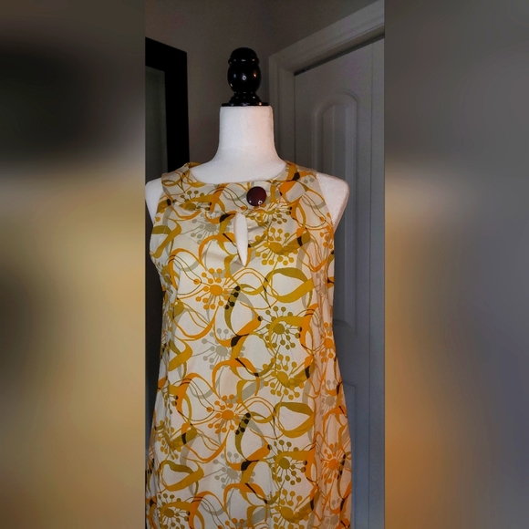 Vintage Retro 60's Cotton Summer SunDress A-Line Shift Size 8 - Picture 2 of 9